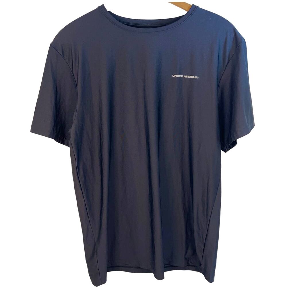 Under Armour Black T-Shirt Athletic Crew Neck Short Sleeve Base Layer Size L